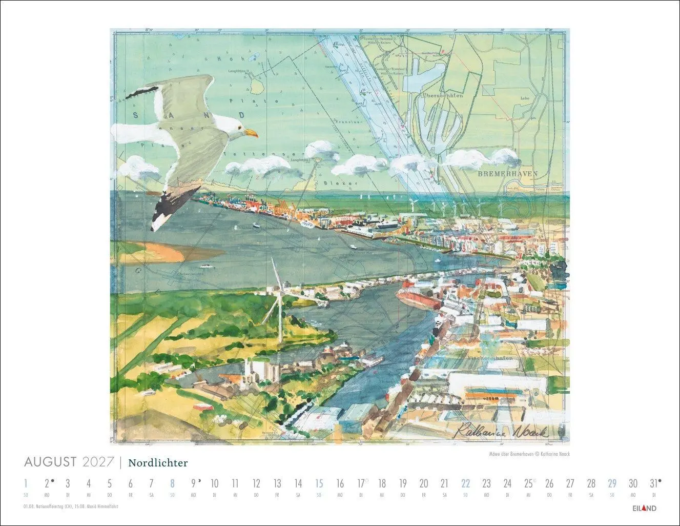 Bild: 9783964024541 | Nordlichter - See(h)karten Kalender 2027 | Katharina Noack | Kalender