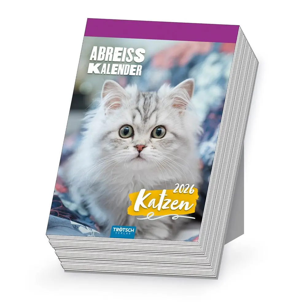 Cover: 9783988024541 | Trötsch Abreißkalender Katzen 2026 | Trötsch Verlag GmbH &amp; Co. KG