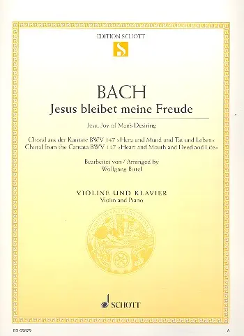 Cover: 9790001174541 | Jesus bleibet meine Freude | Johann Sebastian Bach | Buch | 8 S.