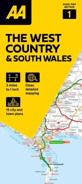 Cover: 9780749584641 | 01 S.Wales/W.Country | 1:200000 | (Land-)Karte | AA Road Atlas Britain