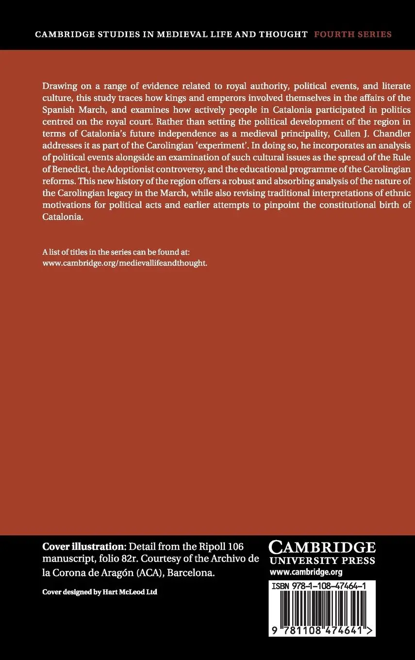 Rückseite: 9781108474641 | Carolingian Catalonia | Cullen J. Chandler | Buch | Gebunden | 2019