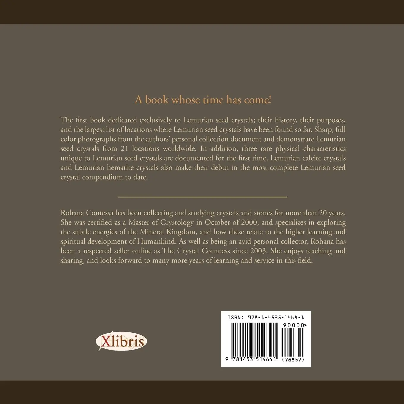 Rückseite: 9781453514641 | Lemurian Seed Crystals from Around the World | Rohana Contessa | Buch