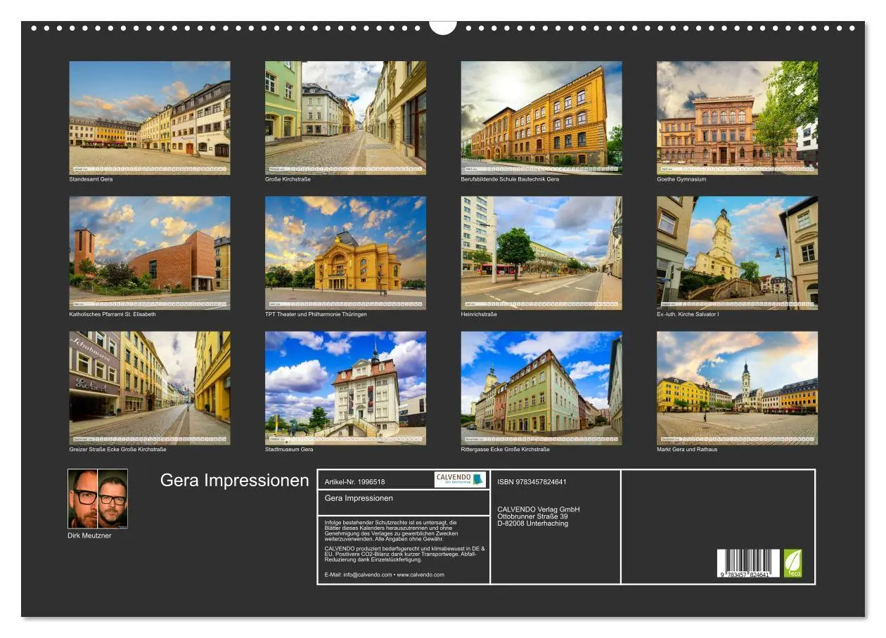 Bild: 9783457824641 | Gera Impressionen (Wandkalender 2026 DIN A2 quer), CALVENDO...