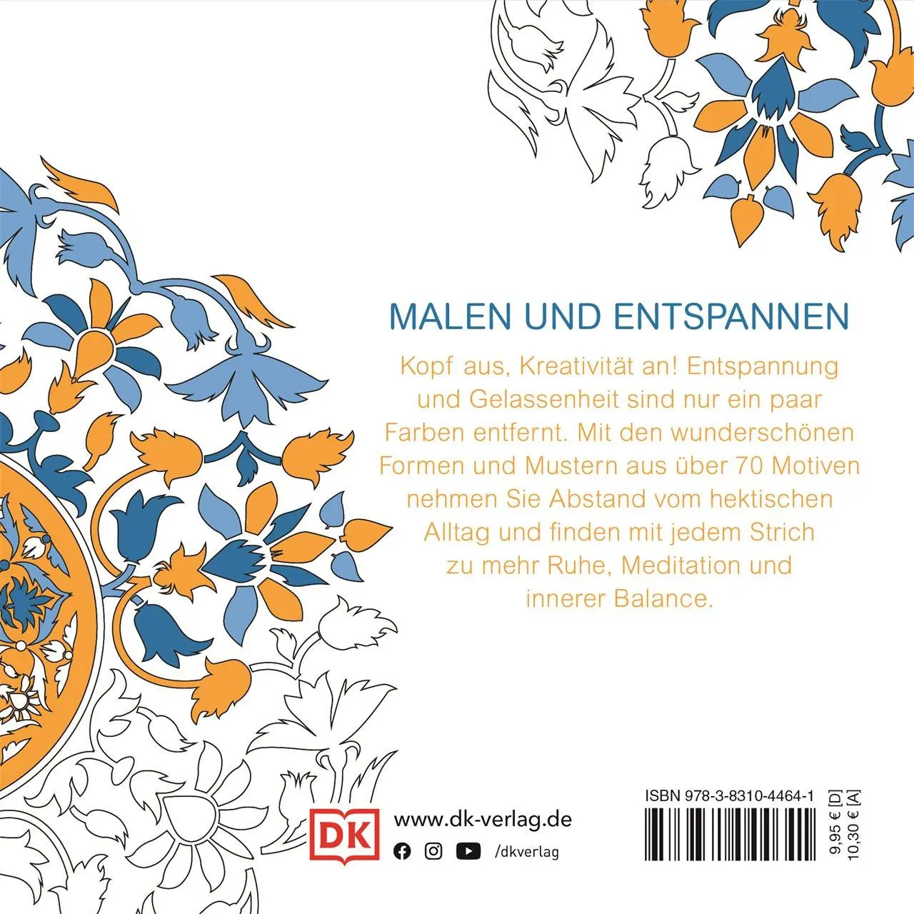Rückseite: 9783831044641 | Achtsam &amp; Kreativ. Gelassenheit | DK Verlag | Taschenbuch | 72 S.
