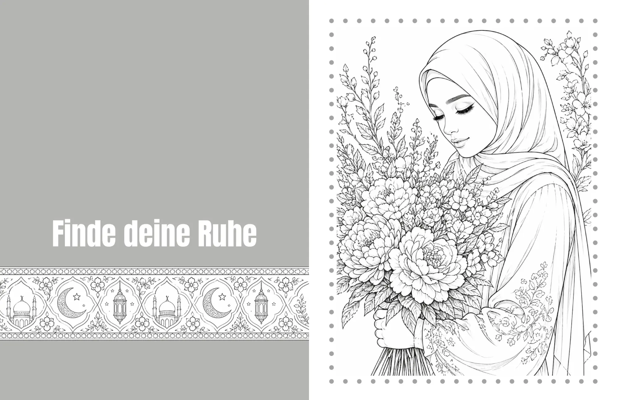 Bild: 9783990514641 | Elegante Hijab Frauen - Malbuch für Erwachsene mit stilvollen...