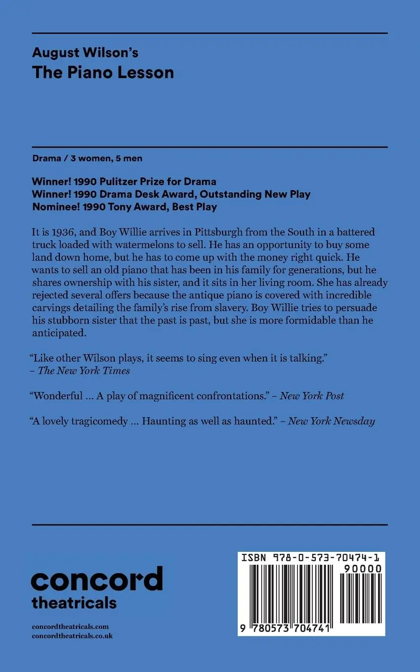 Rückseite: 9780573704741 | August Wilson's The Piano Lesson | August Wilson | Taschenbuch | 2015