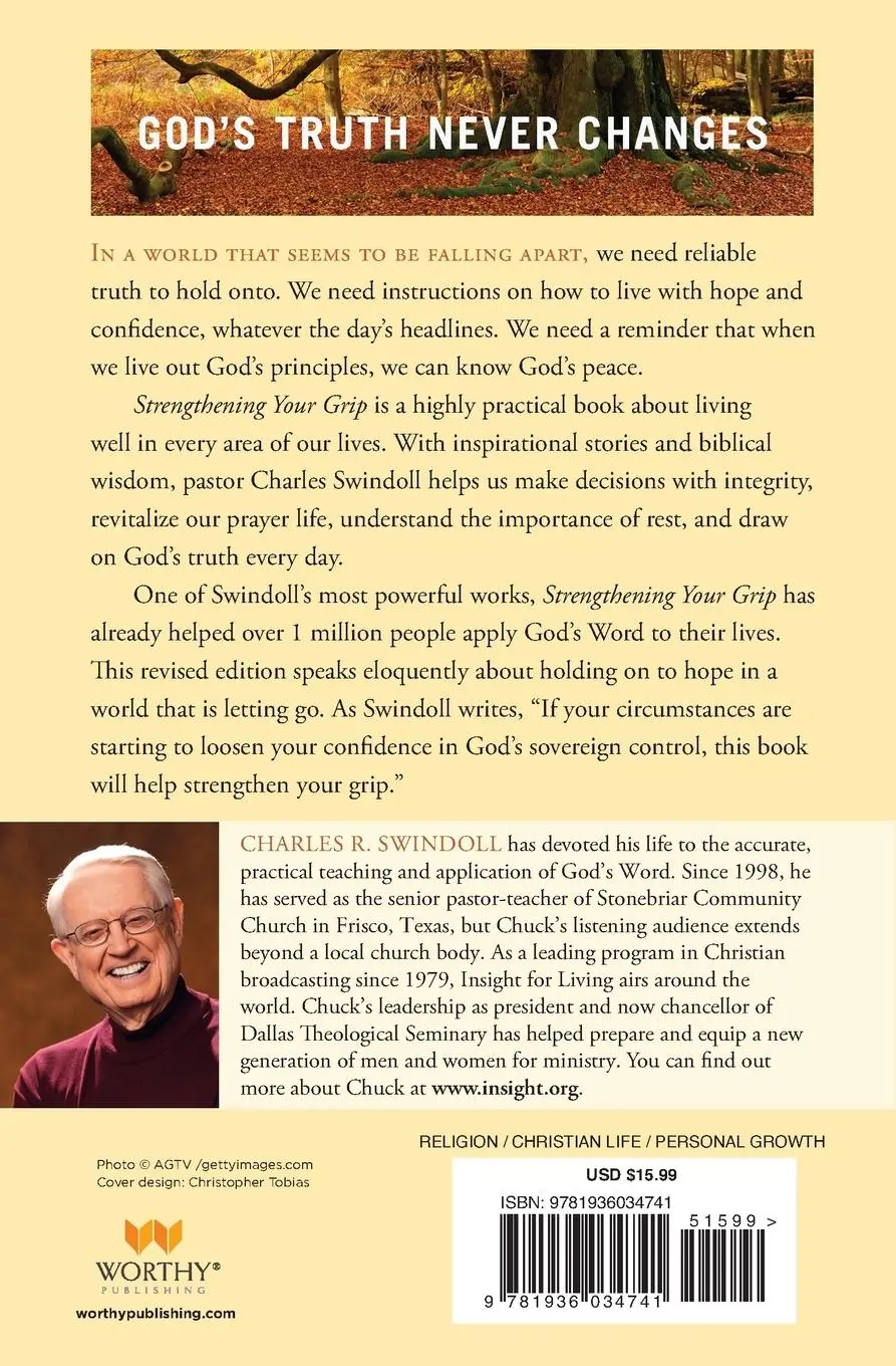 Rückseite: 9781936034741 | Strengthening Your Grip | Charles R Swindoll | Taschenbuch | Englisch