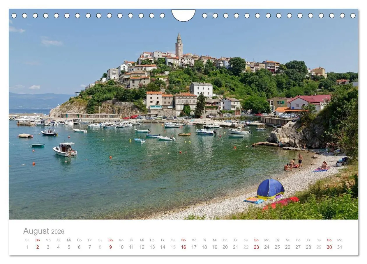 Bild: 9783516144741 | Kroatische Adriaküste (Wandkalender 2026 DIN A4 quer), CALVENDO...