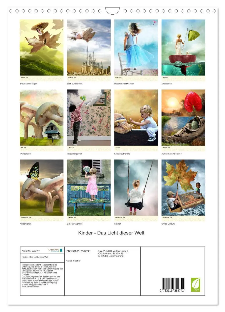 Bild: 9783516384741 | Kinder - Das Licht dieser Welt (Wandkalender 2026 DIN A3 hoch),...