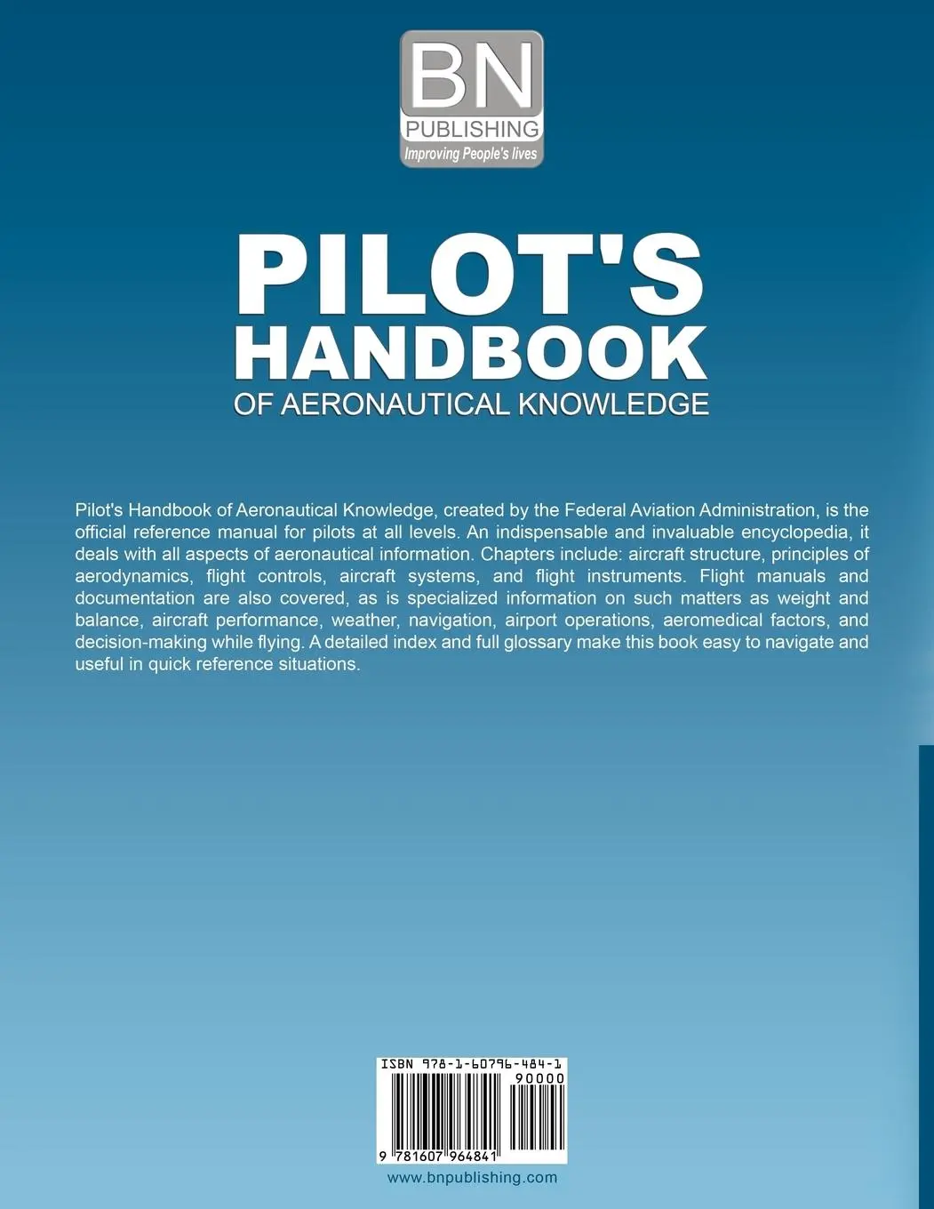 Rückseite: 9781607964841 | Pilot's Handbook of Aeronautical Knowledge | Administration | Buch
