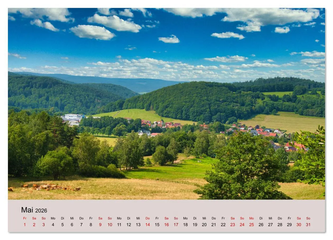 Bild: 9783457594841 | Naturerlebnis Thüringen (Wandkalender 2026 DIN A2 quer), CALVENDO...