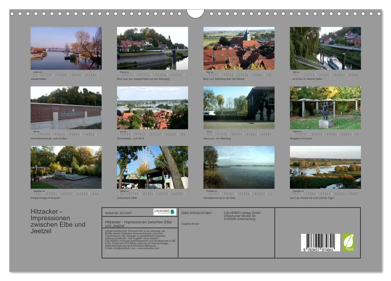 Bild: 9783457974841 | Hitzacker - Impressionen zwischen Elbe und Jeetzel (Wandkalender...