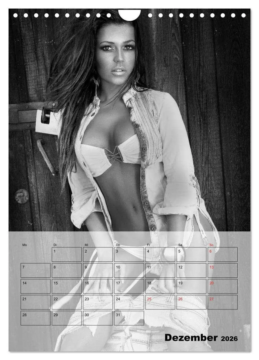 Bild: 9783516444841 | Knisternde Erotik in schwarz-weiß (Wandkalender 2026 DIN A4 hoch),...