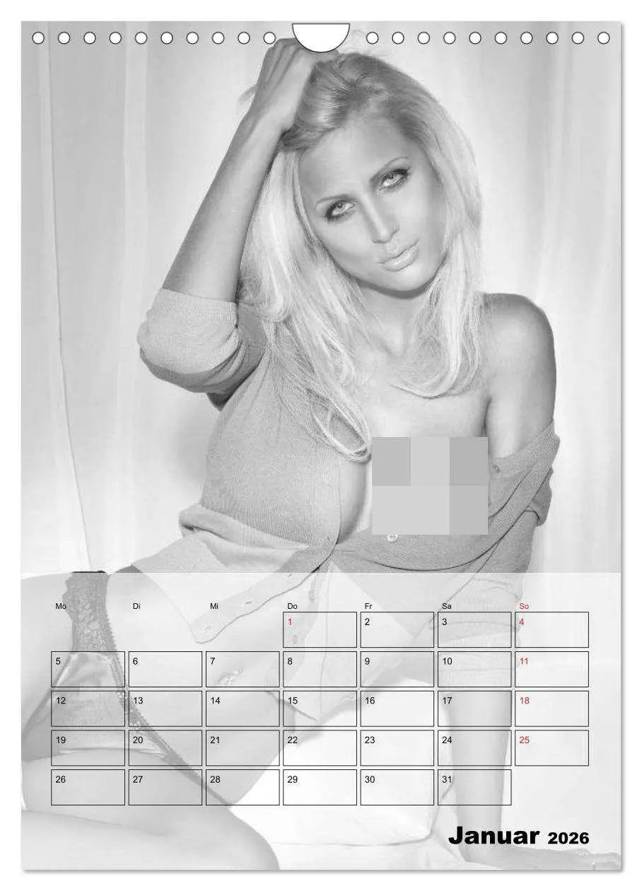 Bild: 9783516444841 | Knisternde Erotik in schwarz-weiß (Wandkalender 2026 DIN A4 hoch),...