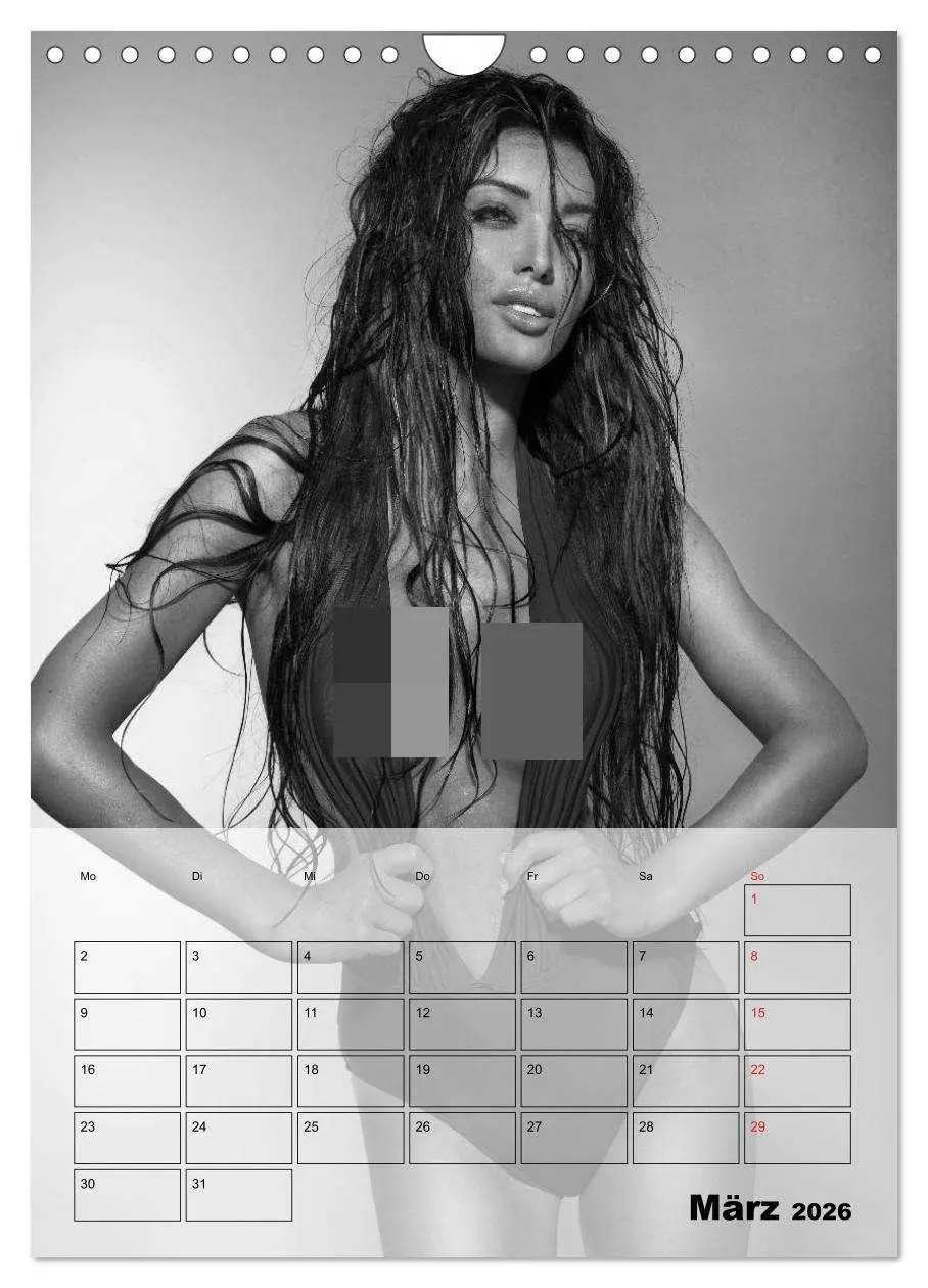 Bild: 9783516444841 | Knisternde Erotik in schwarz-weiß (Wandkalender 2026 DIN A4 hoch),...