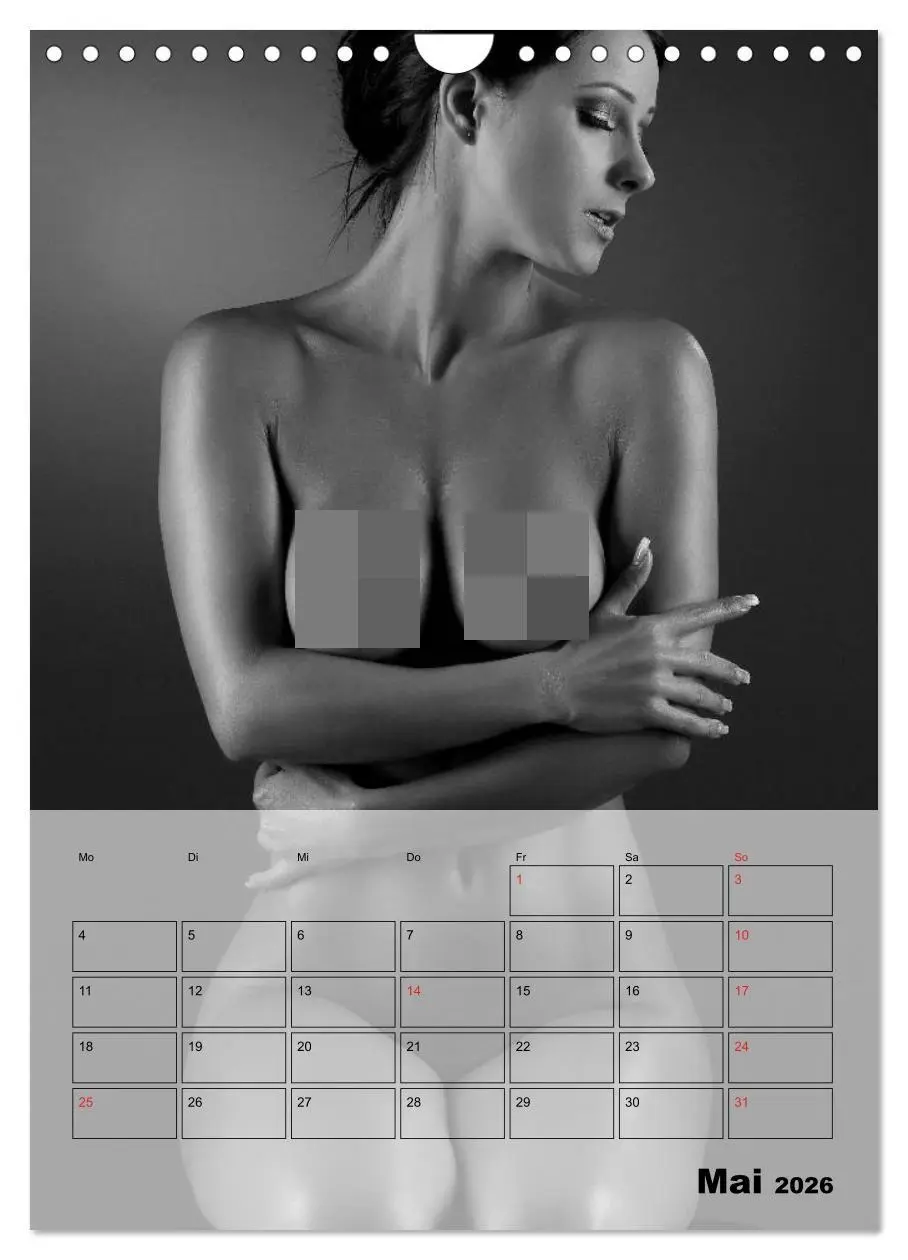 Bild: 9783516444841 | Knisternde Erotik in schwarz-weiß (Wandkalender 2026 DIN A4 hoch),...