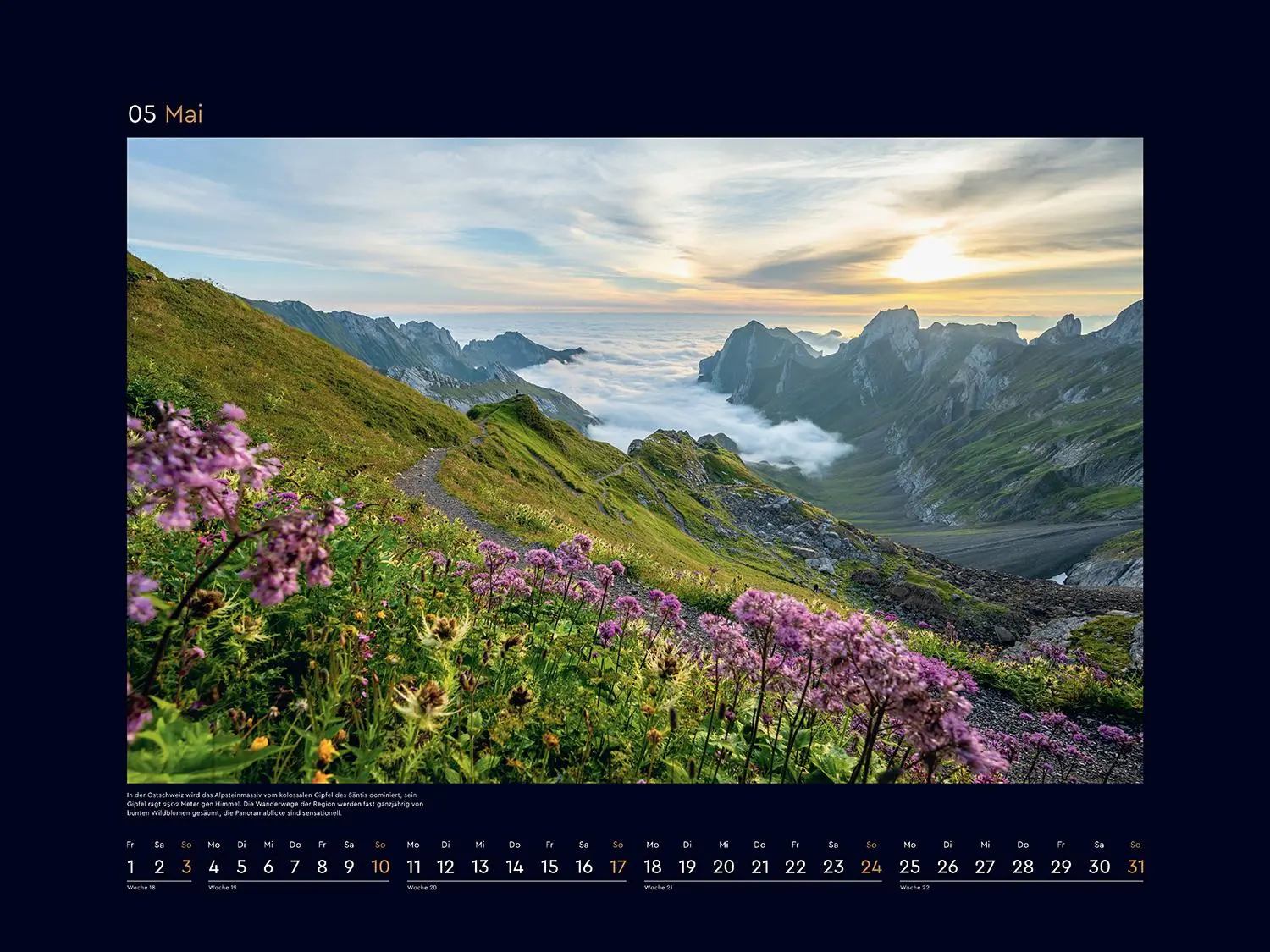 Bild: 9783965914841 | Farben der Erde Europa - KUNTH Wandkalender 2026 | Kalender | 14 S.