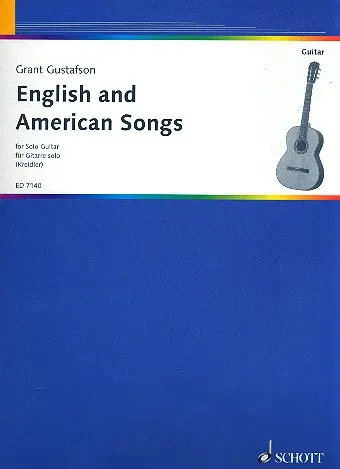 Cover: 9790001074841 | English and American Songs | Kreidler Guitar Studio | Grant Gustafson