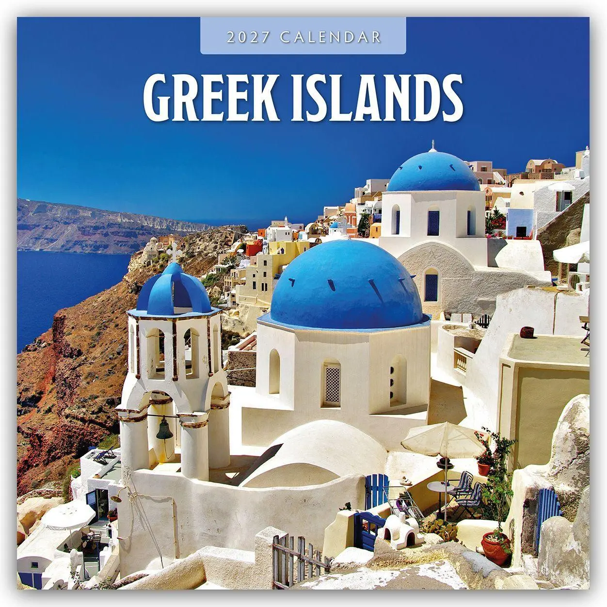 Cover: 9781837014941 | Greek Islands - Griechische Inseln 2027 - 16-Monatskalender | Red