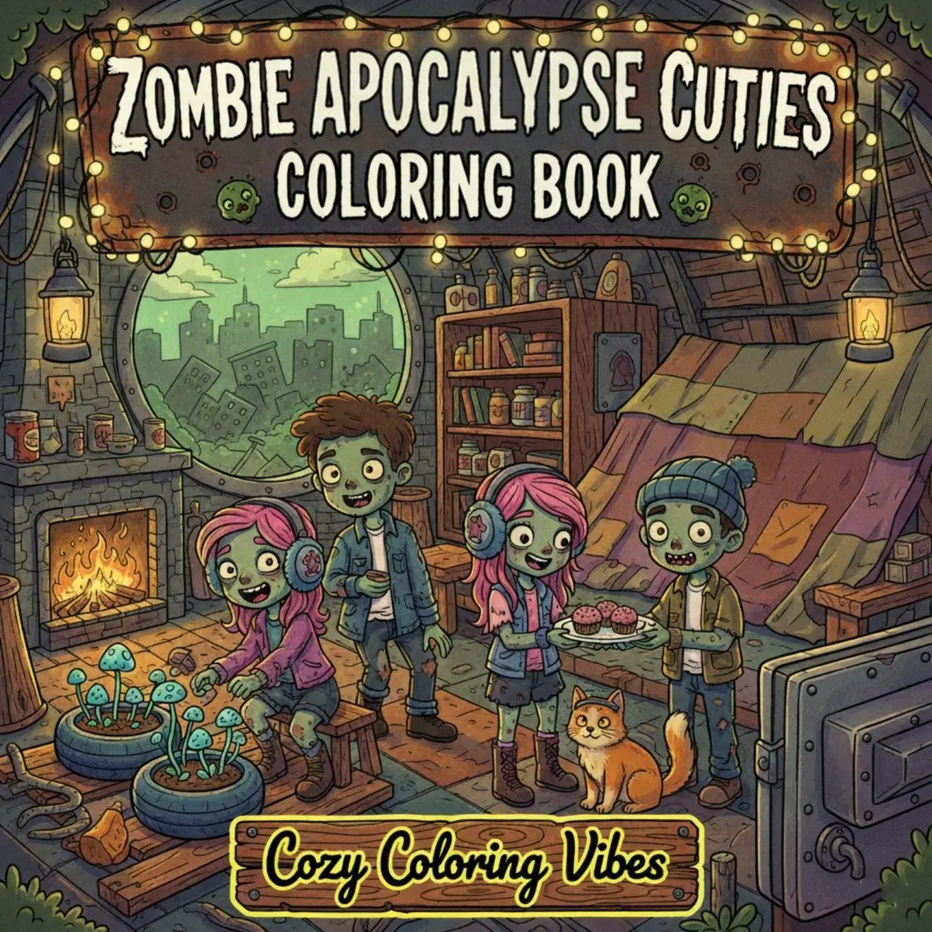 Cover: 9781965964941 | Zombie Apocalypse Cuties Coloring Book | Cozy Coloring Vibes | Buch