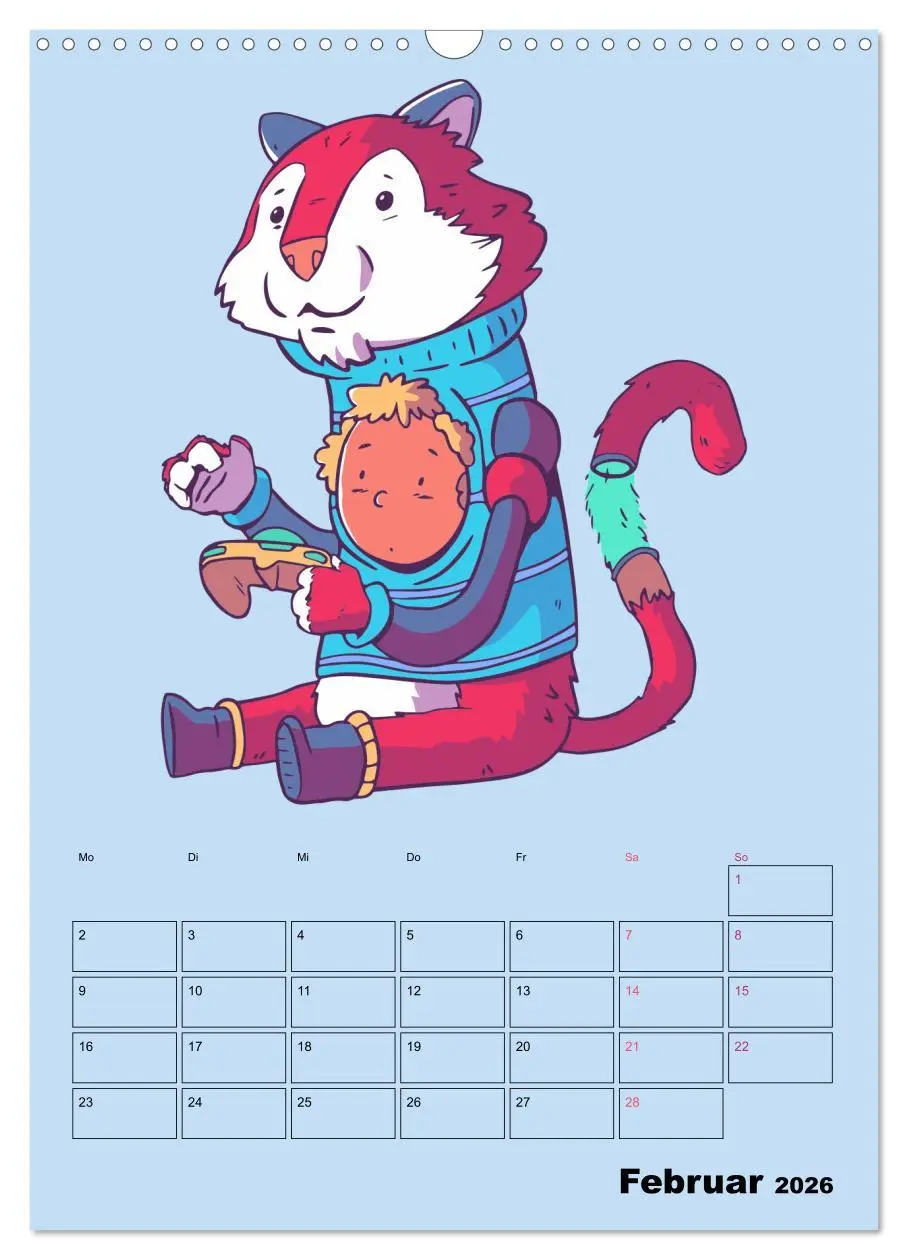 Bild: 9783516294941 | Lustige Gamer Tiere (Wandkalender 2026 DIN A3 hoch), CALVENDO...