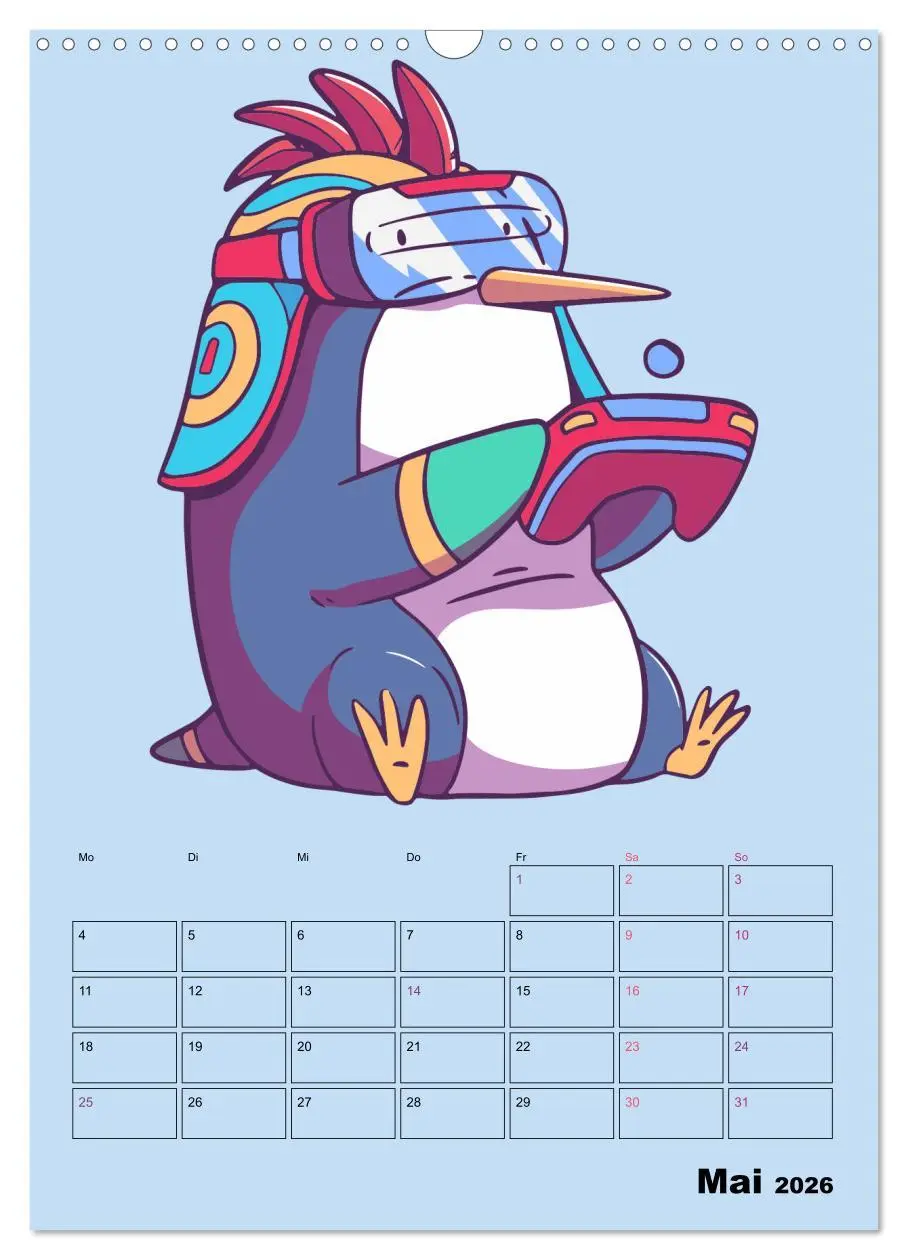 Bild: 9783516294941 | Lustige Gamer Tiere (Wandkalender 2026 DIN A3 hoch), CALVENDO...