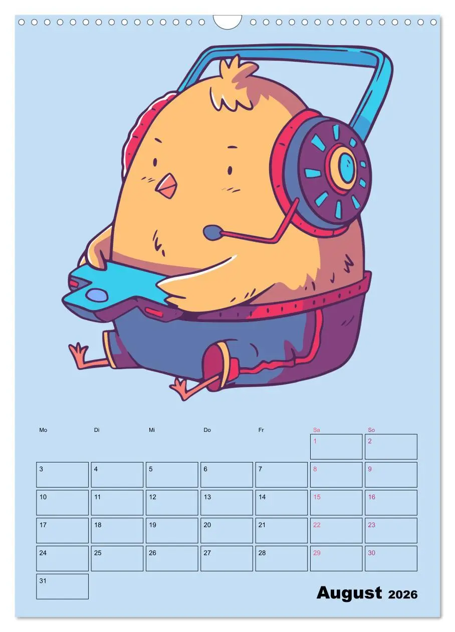 Bild: 9783516294941 | Lustige Gamer Tiere (Wandkalender 2026 DIN A3 hoch), CALVENDO...