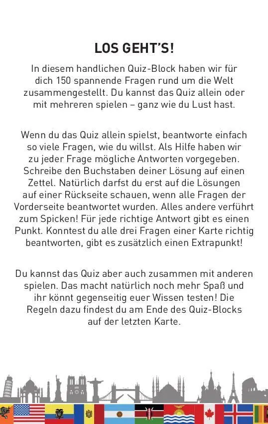 Bild: 9783625194941 | Das große Länder-Quiz I ab 10 Jahren | Taschenbuch | 104 S. | Deutsch