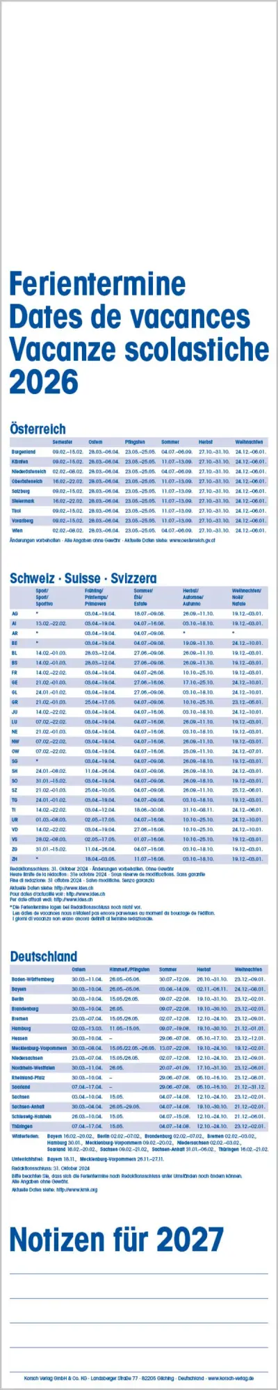Bild: 9783731884941 | Supertimer 2026 | Verlag Korsch | Kalender | Spiralbindung | 13 S.