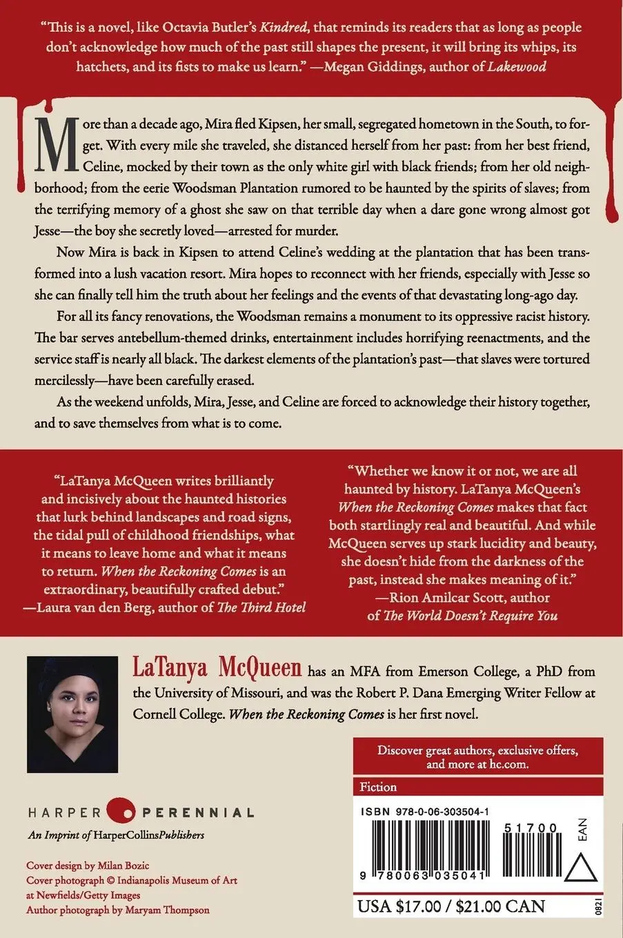 Rückseite: 9780063035041 | When the Reckoning Comes | A Novel | LaTanya McQueen | Taschenbuch