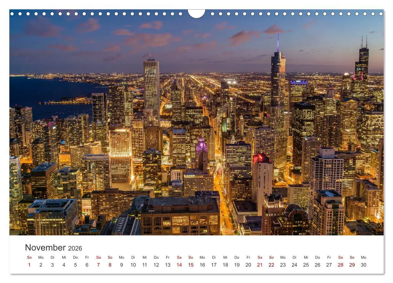 Bild: 9783457615041 | Chicago - Eine einzigartige Stadt. (Wandkalender 2026 DIN A3 quer),...