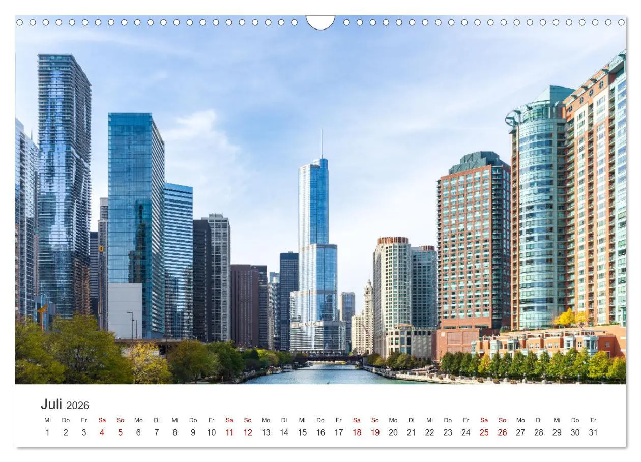 Bild: 9783457615041 | Chicago - Eine einzigartige Stadt. (Wandkalender 2026 DIN A3 quer),...