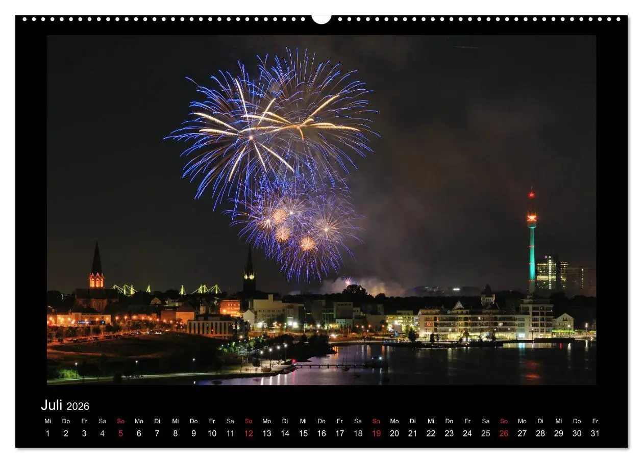 Bild: 9783516185041 | Feuerwerks - Impressionen (Wandkalender 2026 DIN A2 quer), CALVENDO...