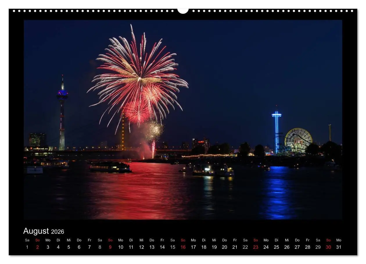 Bild: 9783516185041 | Feuerwerks - Impressionen (Wandkalender 2026 DIN A2 quer), CALVENDO...