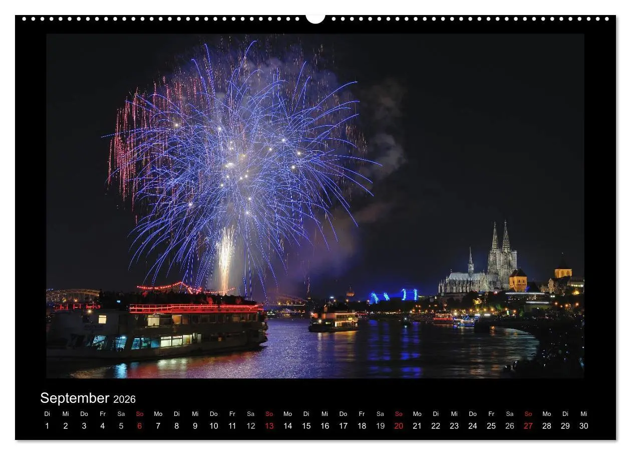 Bild: 9783516185041 | Feuerwerks - Impressionen (Wandkalender 2026 DIN A2 quer), CALVENDO...