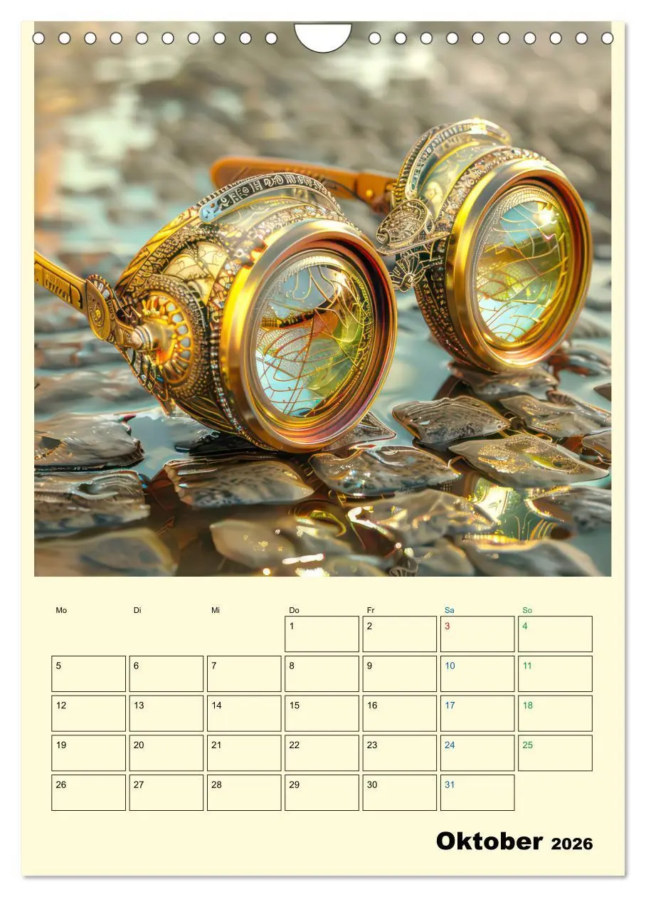 Bild: 9783516255041 | Steampunk Accesoires - Planer (Wandkalender 2026 DIN A4 hoch),...