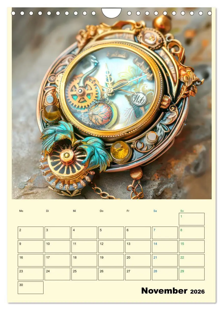 Bild: 9783516255041 | Steampunk Accesoires - Planer (Wandkalender 2026 DIN A4 hoch),...