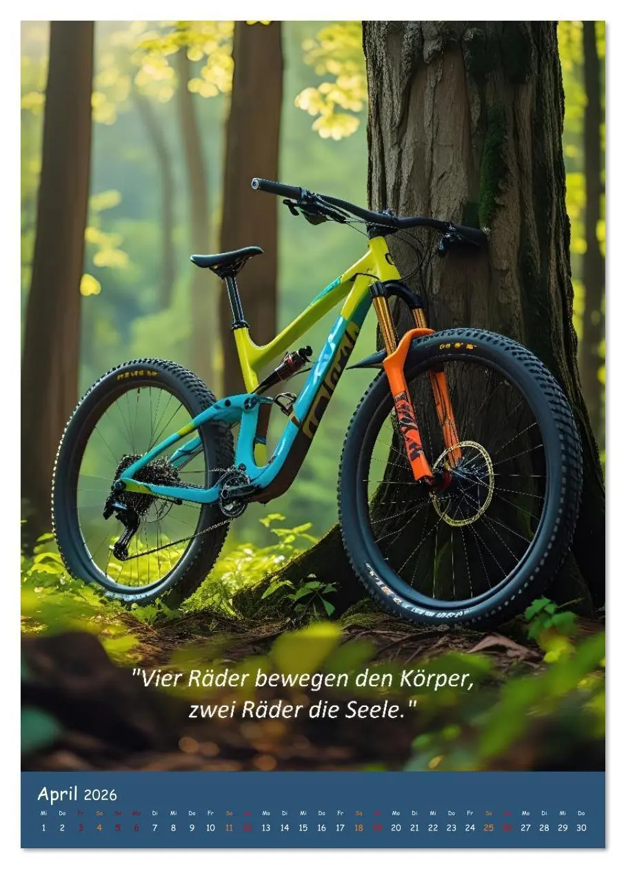 Bild: 9783516635041 | Leidenschaft Fahrrad (Wandkalender 2026 DIN A4 hoch), CALVENDO...
