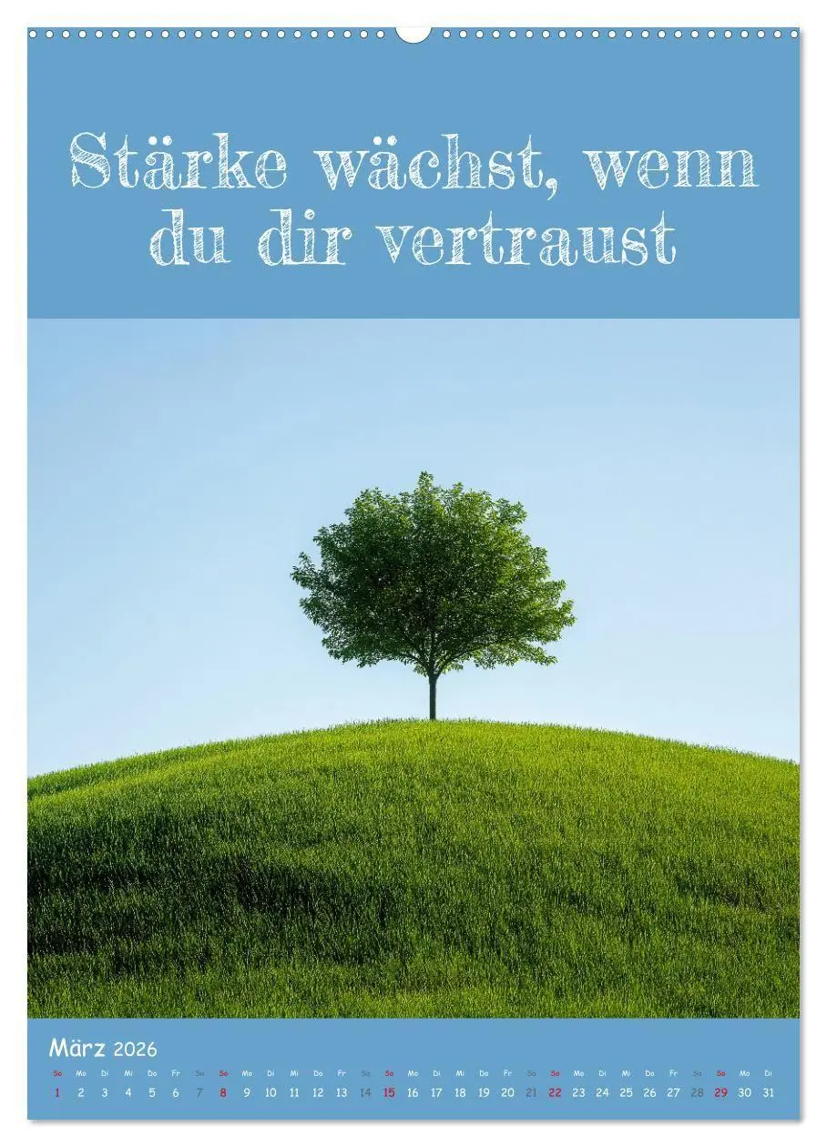 Bild: 9783516705041 | Positiv denken - Kalender für mehr Selbstvertrauen (hochwertiger...