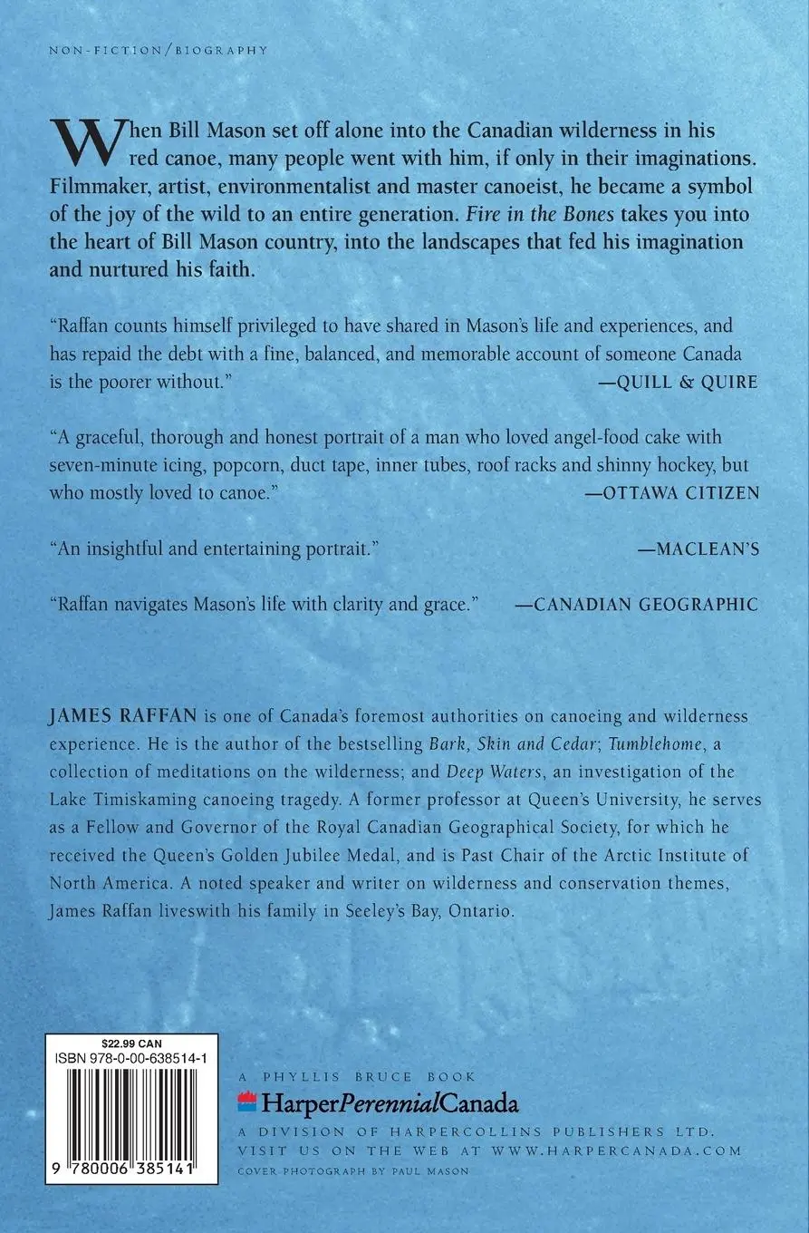 Rückseite: 9780006385141 | Fire In The Bones Reissue | James Raffan | Taschenbuch | Englisch