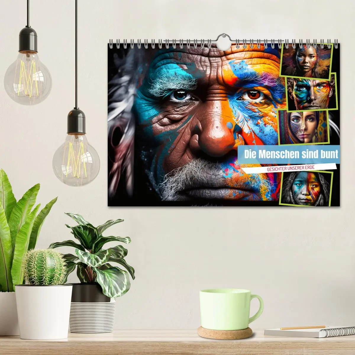 Bild: 9783457535141 | Die Menschen sind bunt (Wandkalender 2026 DIN A4 quer), CALVENDO...