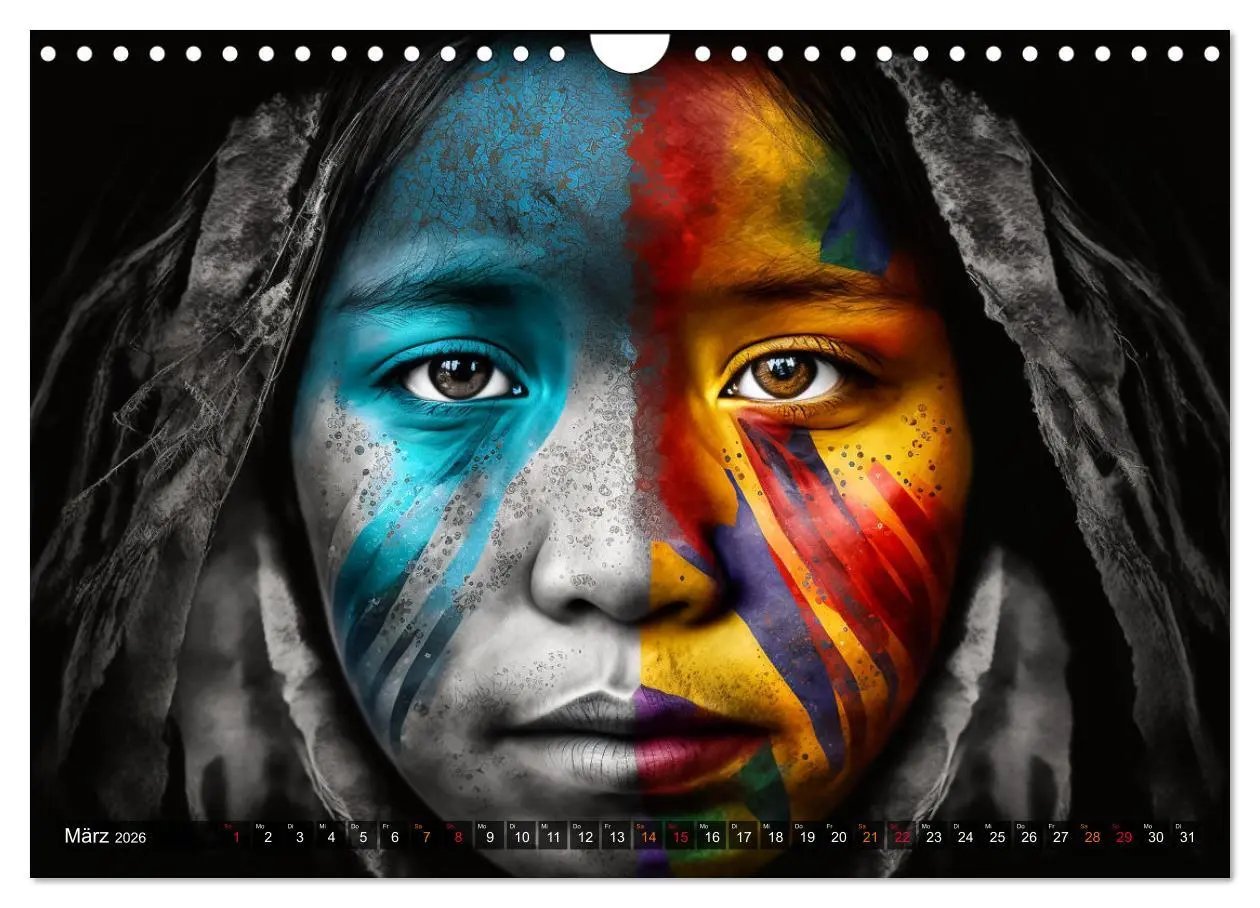 Bild: 9783457535141 | Die Menschen sind bunt (Wandkalender 2026 DIN A4 quer), CALVENDO...