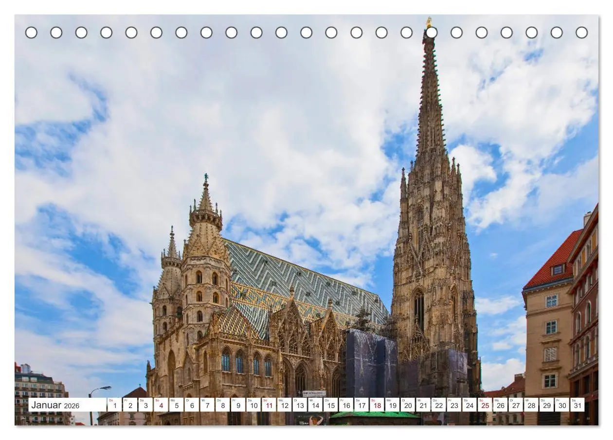 Bild: 9783457845141 | Schöne Grüße aus Wien (Tischkalender 2026 DIN A5 quer), CALVENDO...