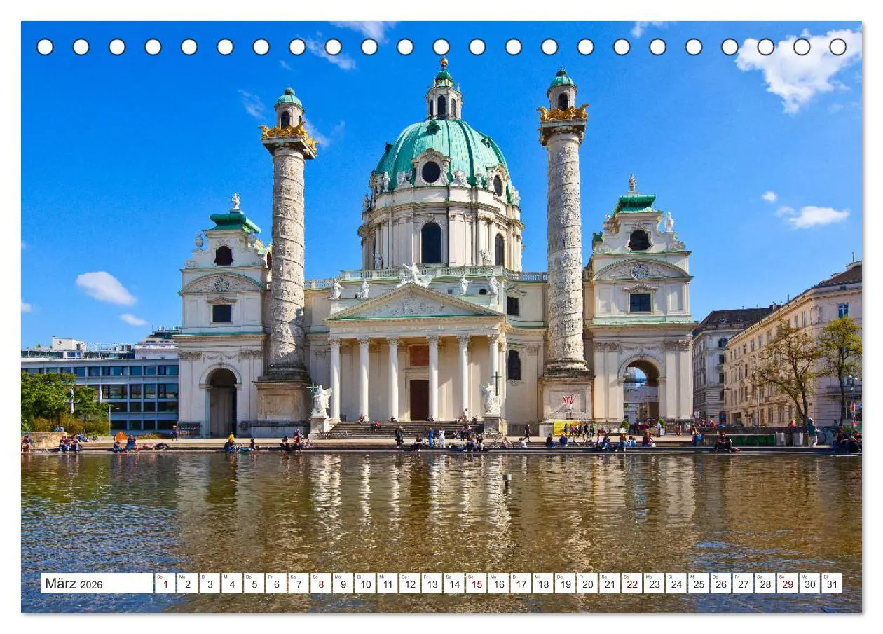 Bild: 9783457845141 | Schöne Grüße aus Wien (Tischkalender 2026 DIN A5 quer), CALVENDO...