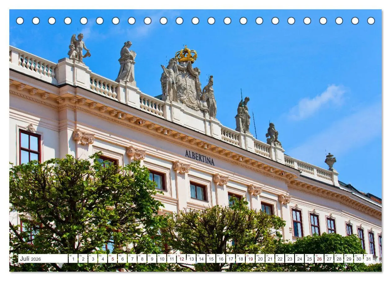 Bild: 9783457845141 | Schöne Grüße aus Wien (Tischkalender 2026 DIN A5 quer), CALVENDO...