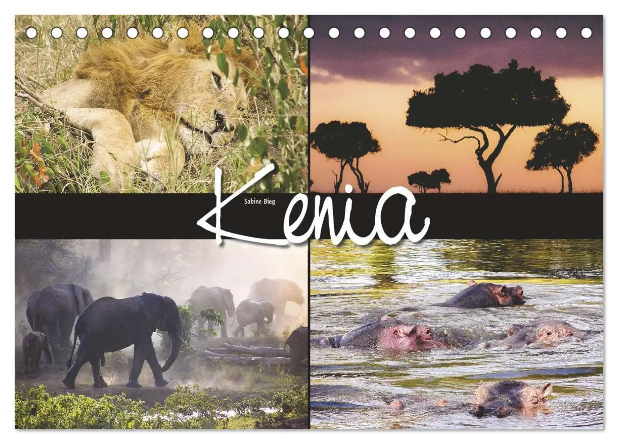 Cover: 9783516175141 | Kenia (Tischkalender 2026 DIN A5 quer), CALVENDO Monatskalender | 2026