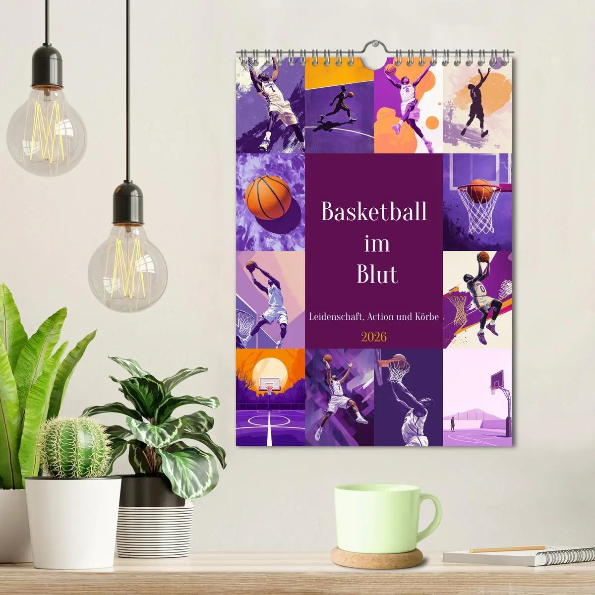 Bild: 9783516245141 | Basketball im Blut (Wandkalender 2026 DIN A4 hoch), CALVENDO...