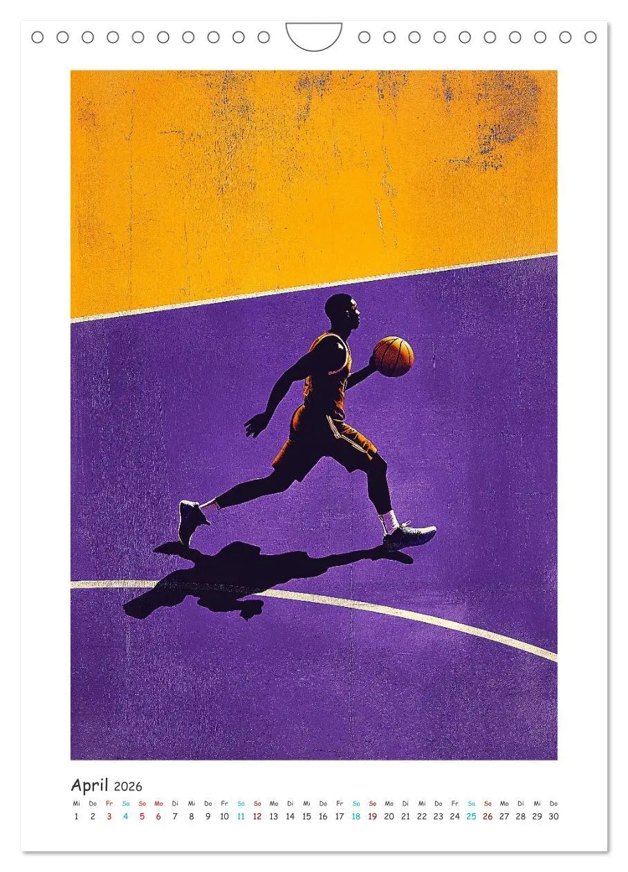 Bild: 9783516245141 | Basketball im Blut (Wandkalender 2026 DIN A4 hoch), CALVENDO...