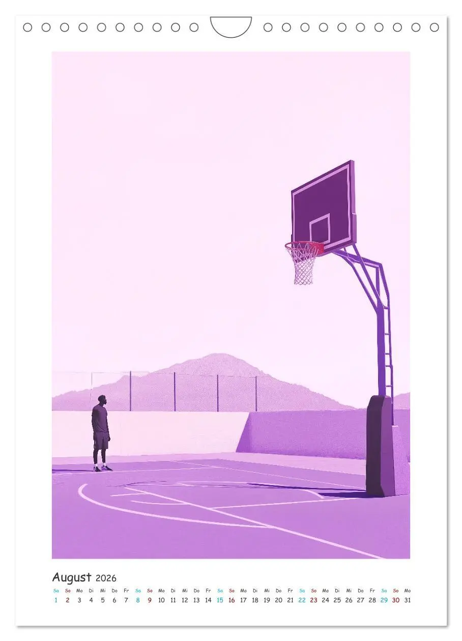 Bild: 9783516245141 | Basketball im Blut (Wandkalender 2026 DIN A4 hoch), CALVENDO...