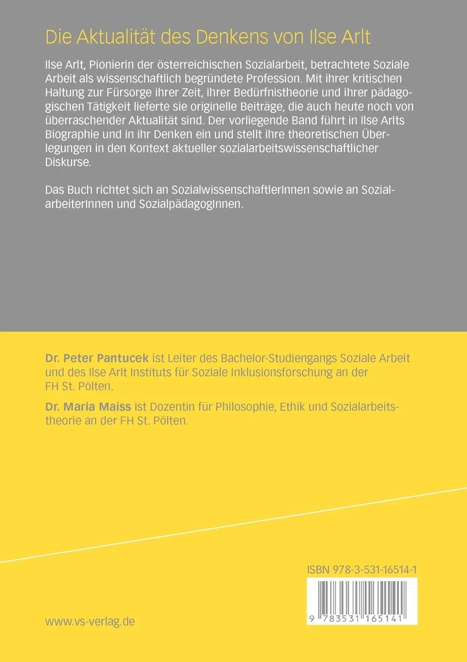 Rückseite: 9783531165141 | Die Aktualität des Denkens von Ilse Arlt | Maria Maiss (u. a.) | Buch